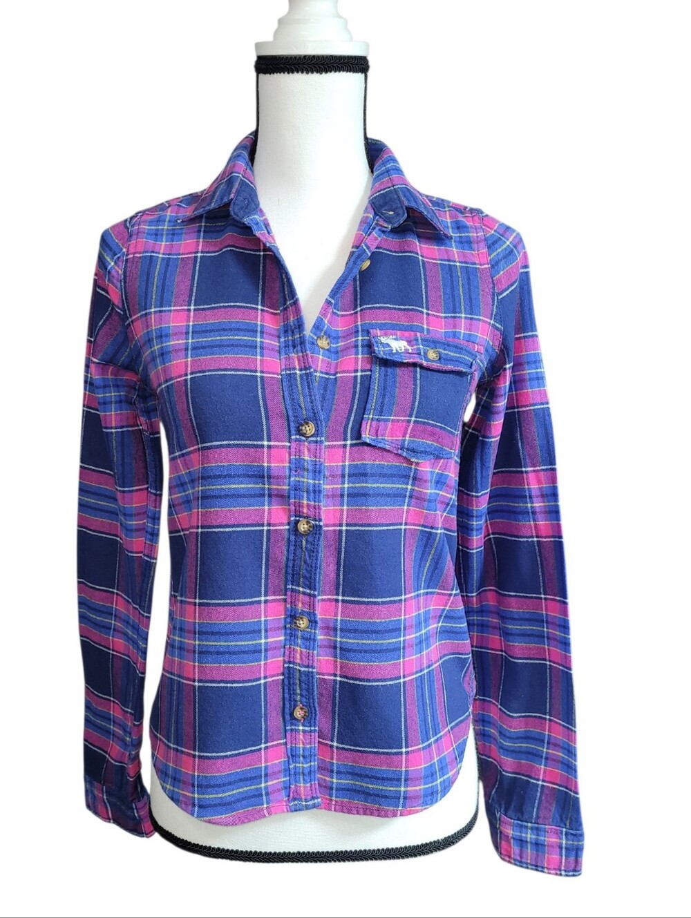 Y2K Abercrombie Kids Plaid Flannel Shirt